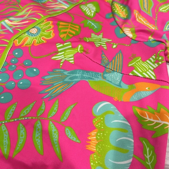 Gretchen Scott multicolored dress- Hummingbird Heaven in pink - Picture 7 of 7